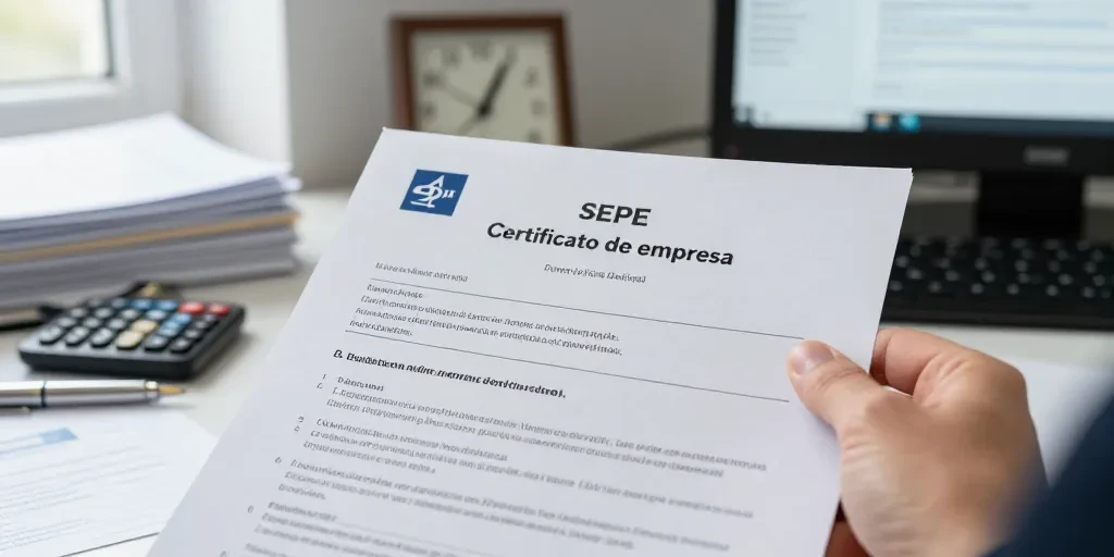 certificado de empresa sepe